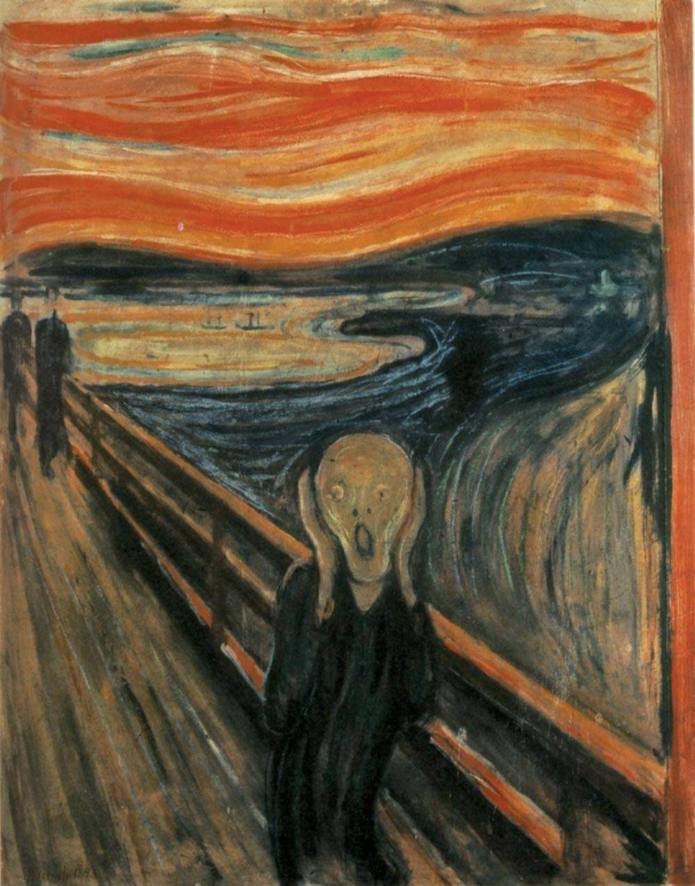 "The Scream" by Edvard Munch - WebMuseum at ibiblioPage: http://www.ibiblio.org/wm/paint/auth/munch/Image URL: http://www.ibiblio.org/wm/paint/auth/munch/munch.scream.jpg. Licensed under Public Domain via Wikimedia Commons - http://commons.wikimedia.org/wiki/File:The_Scream.jpg#/media/File:The_Scream.jpg