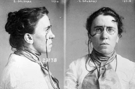 Emma Goldman's mugshot