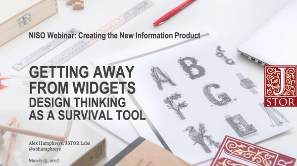 Getting Away from Widgets: Design Thinking as a Survival Tool