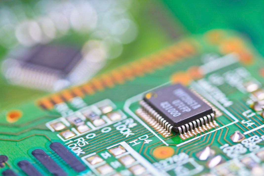 Close-up of circuit board