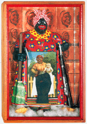 The Liberation of Aunt Jemima, by Betye Saar. 1972