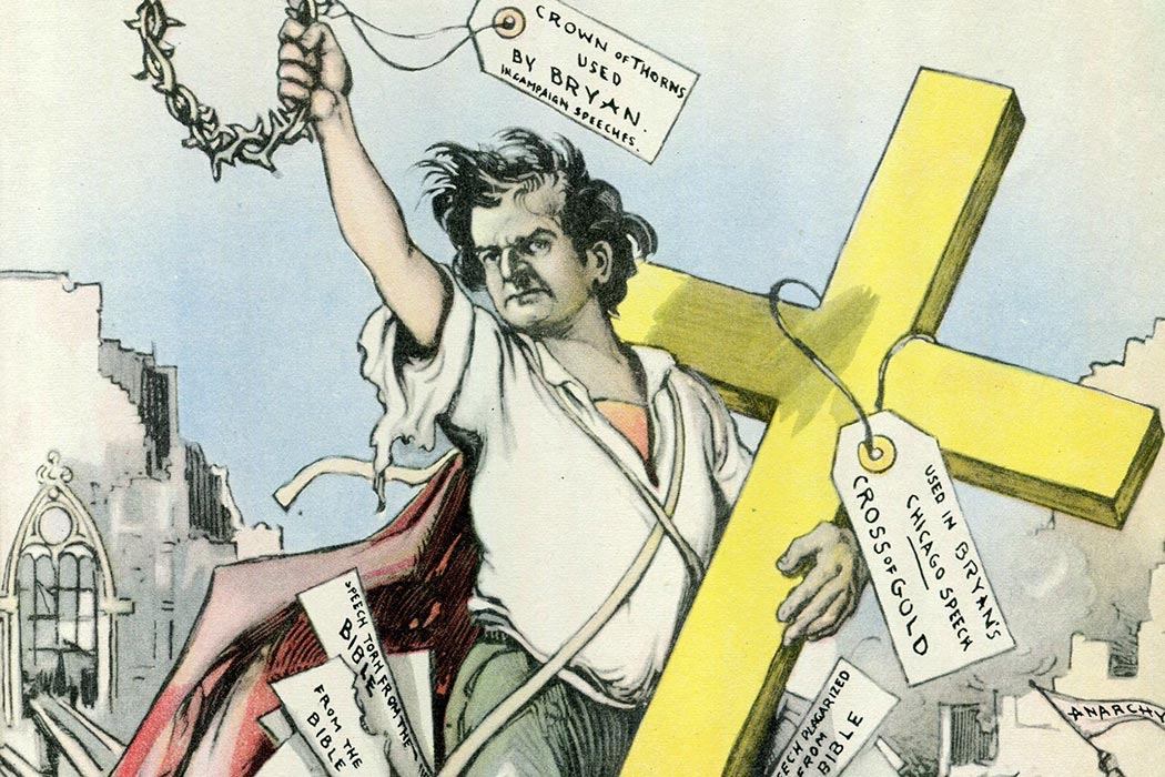 A Republican satire on Bryan's "Cross of Gold" speech