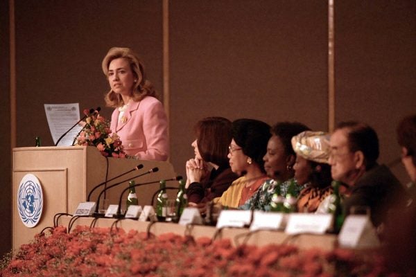 Hillary Clinton in Beijing