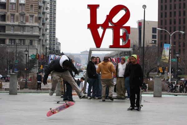 Love Park skaters