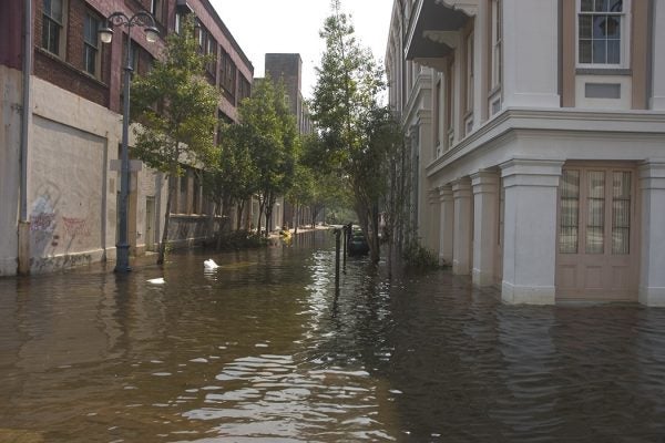 Katrina flooded New Orleans