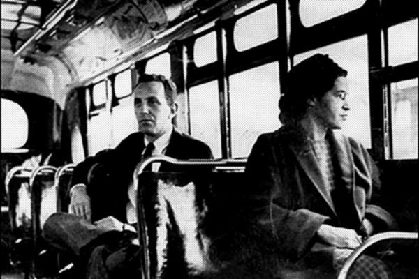 Rosa Parks on bus