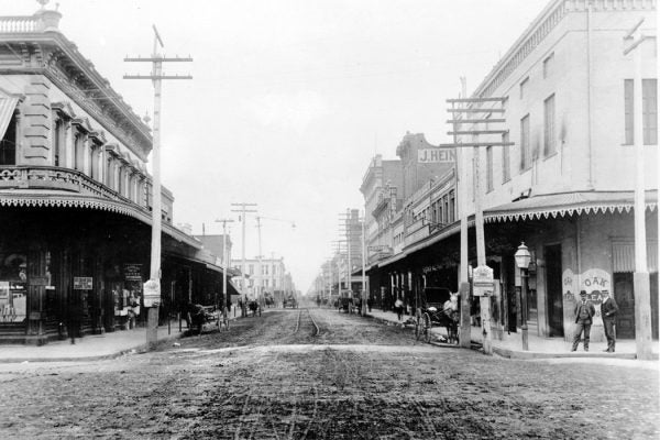 Stockton, California in 1886