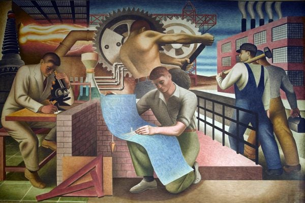 WPA mural masculinity