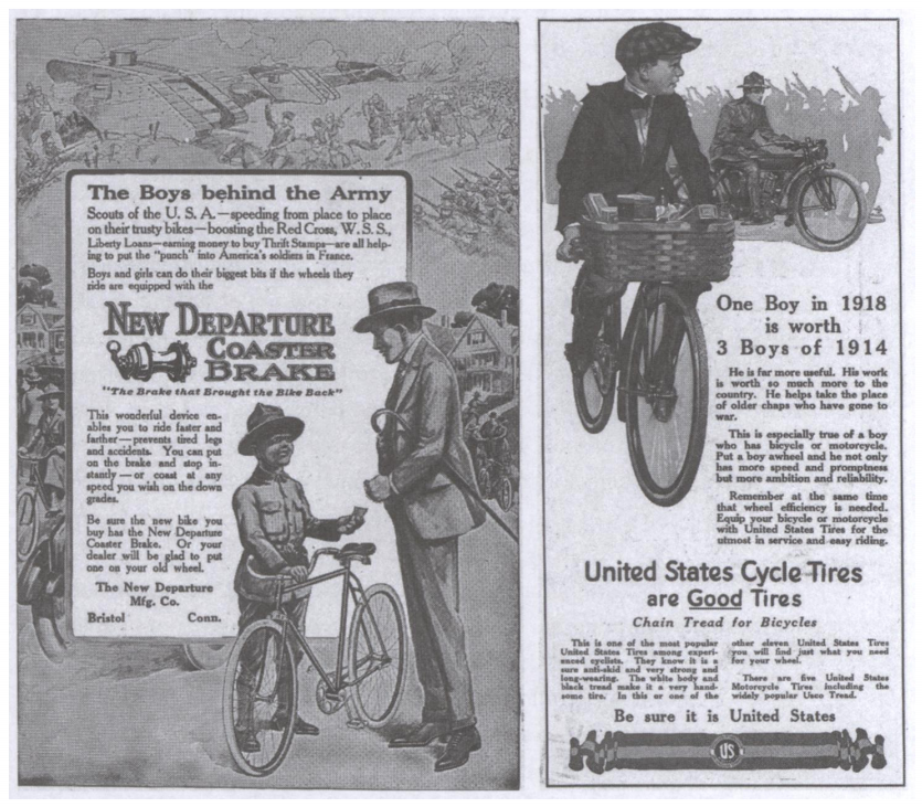 WWI bike ad