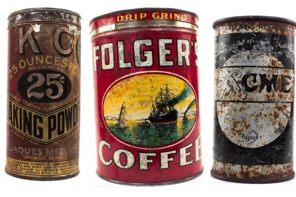 antique cans