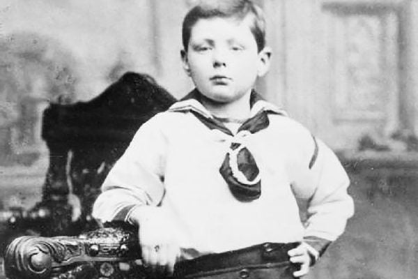 Young Winston Churchill