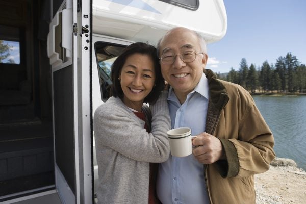 Senior Couple on Road Trip