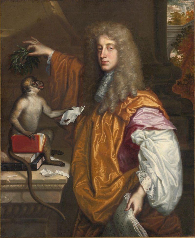 John Wilmot and monkey