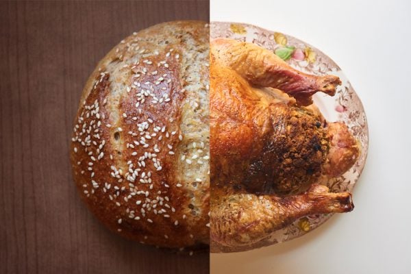 Bread Turkey roasted baked