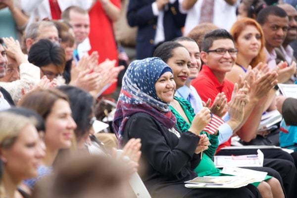 Mount Vernon Fourth of July naturalization ceremony