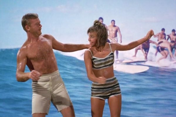 Martin Milner and Sally Field in Gidget