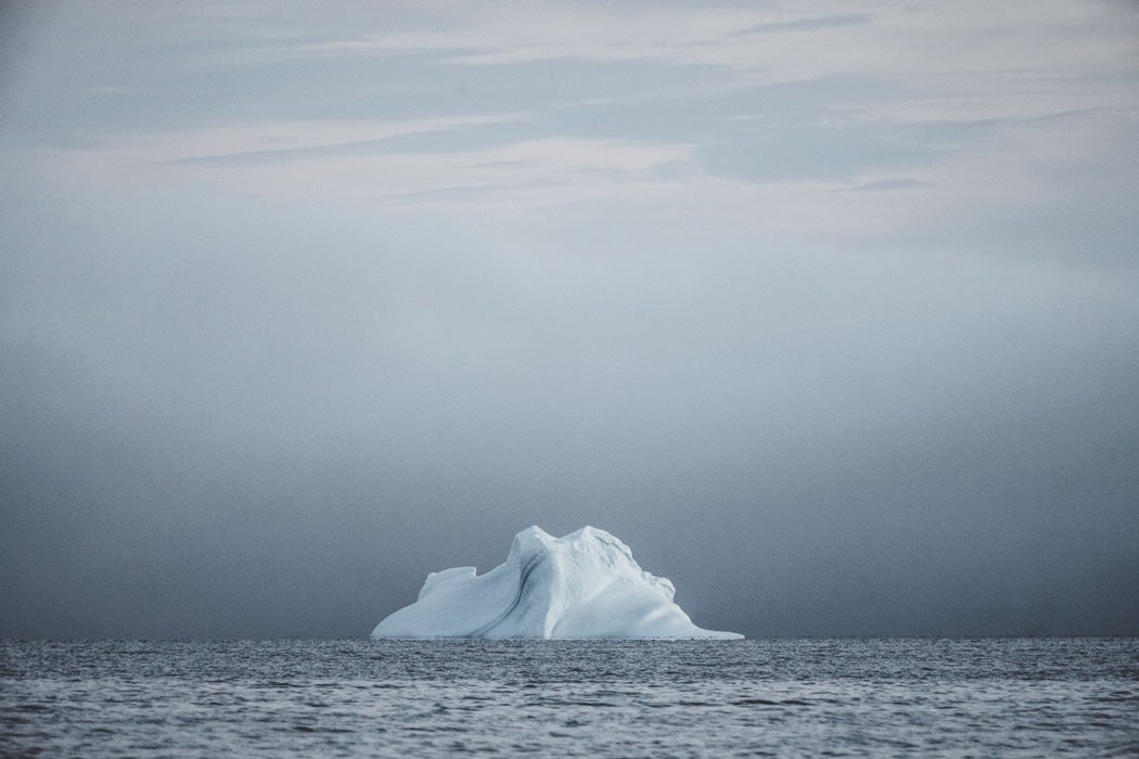 An iceberg in the ocean