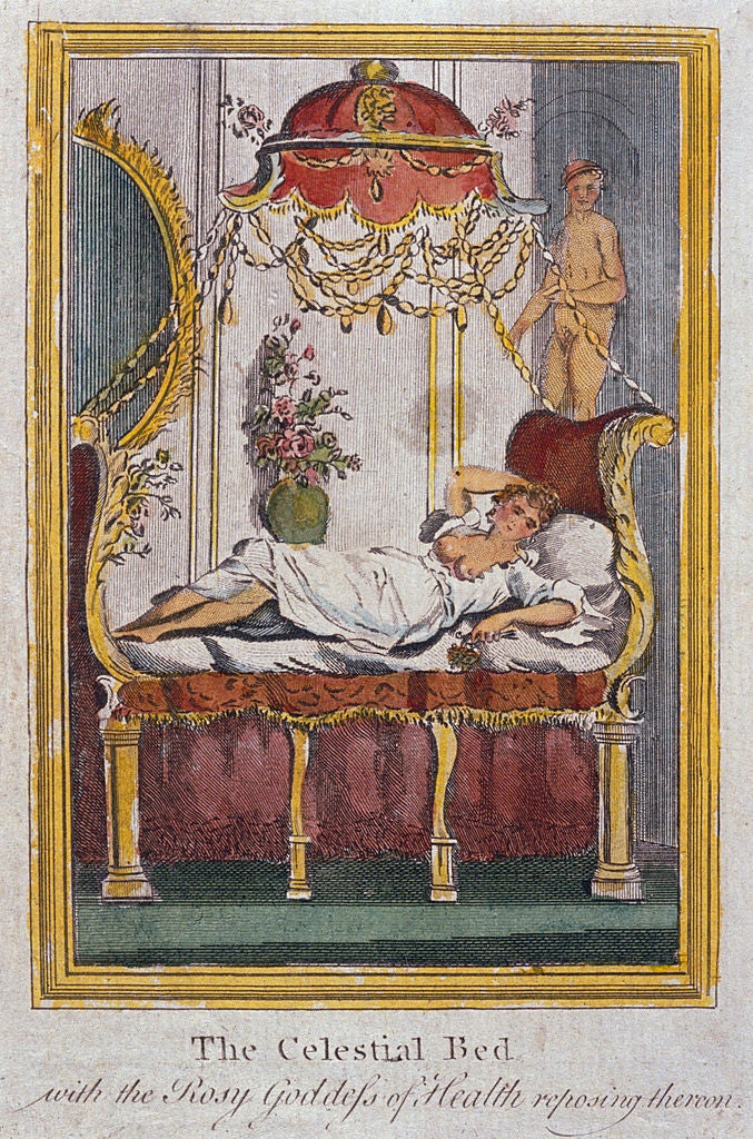 A depiction of James Graham's 'Celestial Bed'