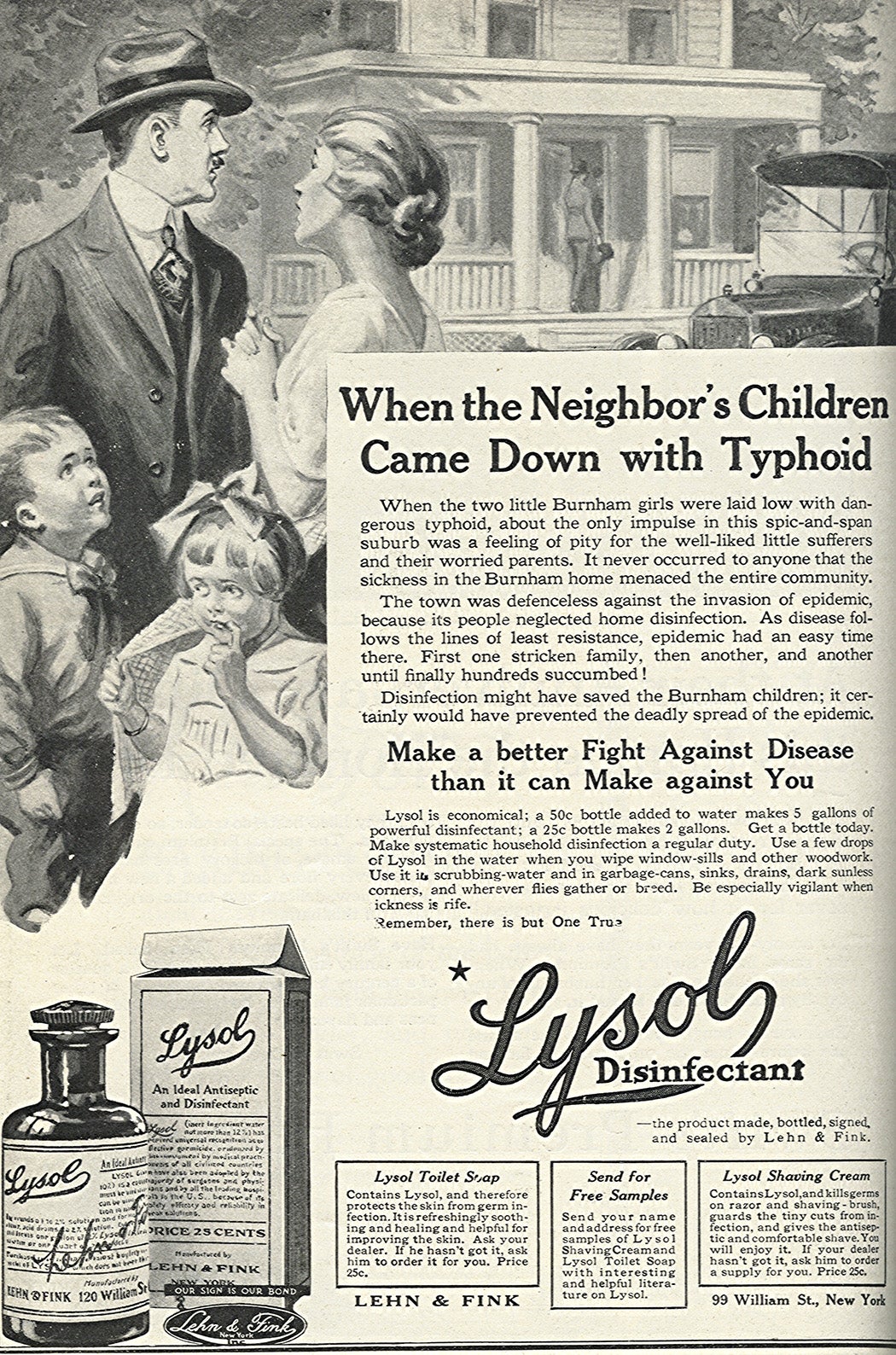 Lysol Disinfectant advertisement from the March 1918 issue of Good Housekeeping magazine