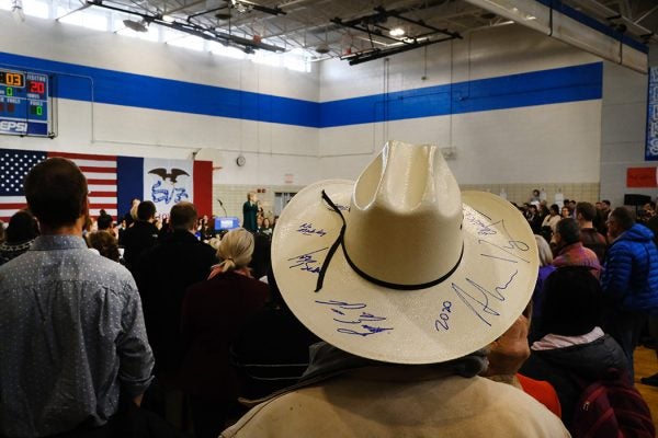 A town hall event in Iowa.