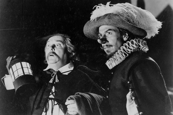 Lloyd Corrigan (left) and José Ferrer in Cyrano de Bergerac