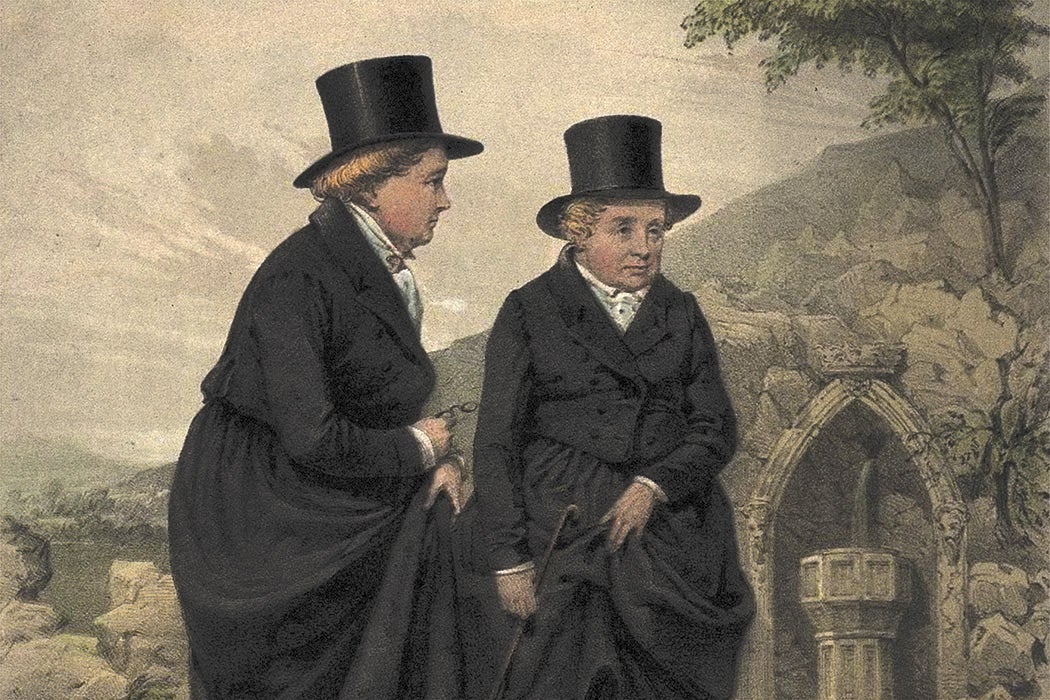 Sarah Ponsonby and Lady Eleanor Butler, known as the the Ladies of Llangollen