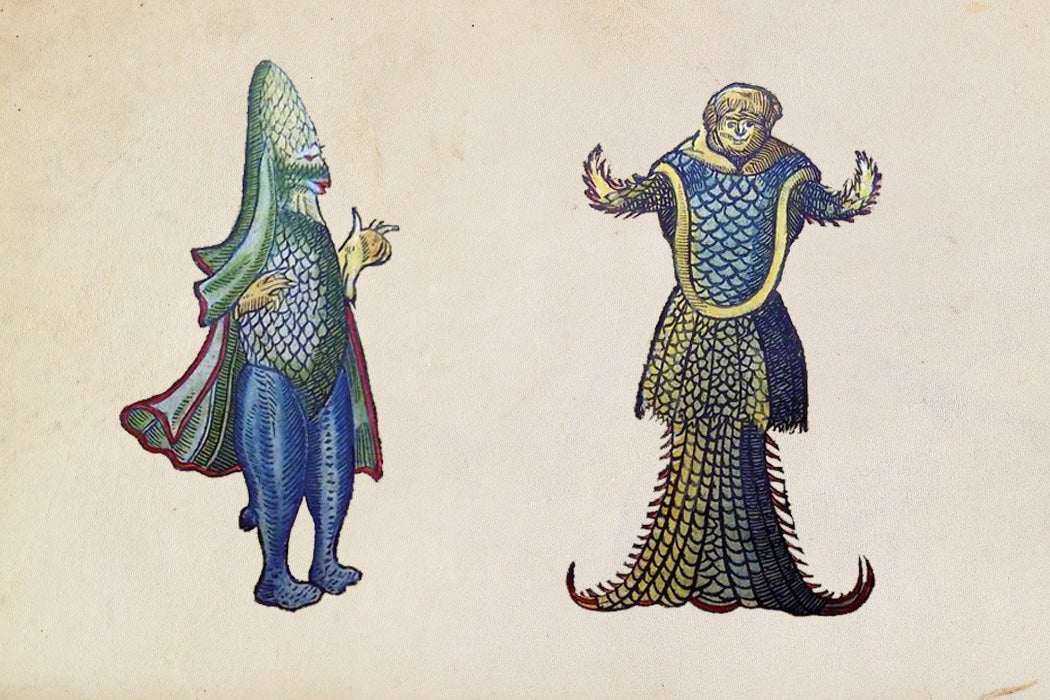 A Sea Bishop and a Sea Monk