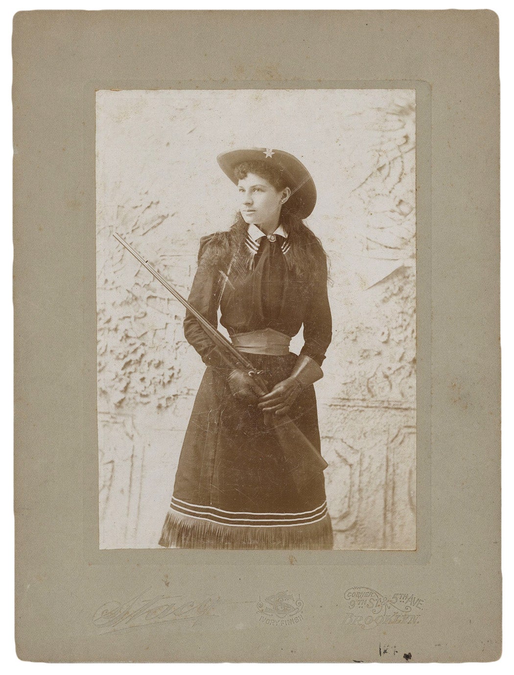 Annie Oakley by Charles Stacy, 1894