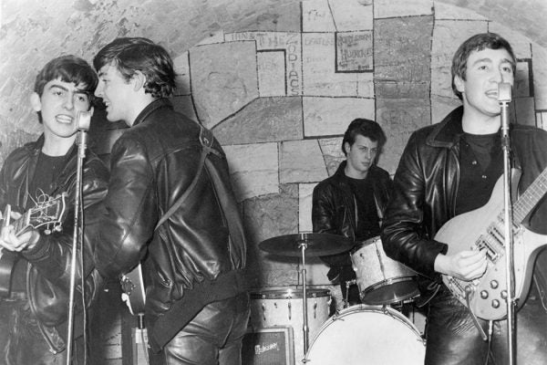 The Beatles performing in 1961