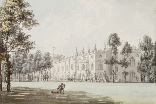 A painting of Strawberry Hill from the Southeast by Paul Sandby