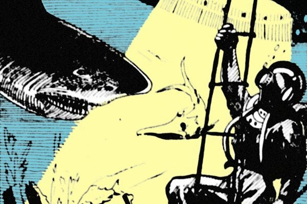 From a movie ad for 20,000 Leagues Under the Sea, 1917