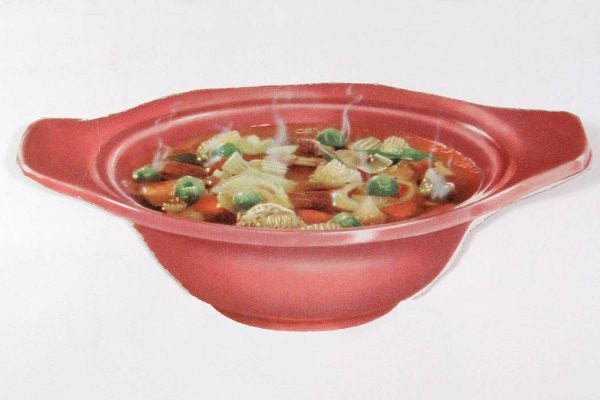 A bowl of soup