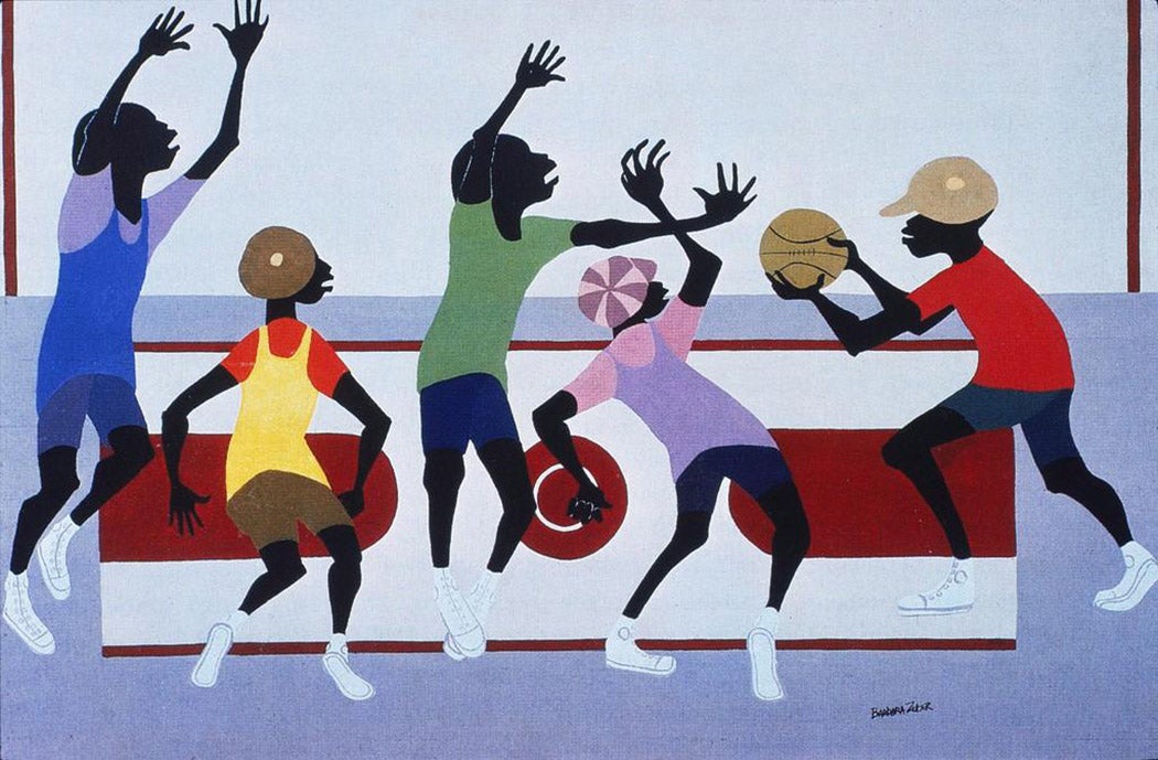 Basketball Players by Barbara Zuber