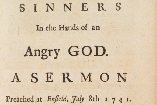 Title page for Sinners in the hands of an angry God, 1741