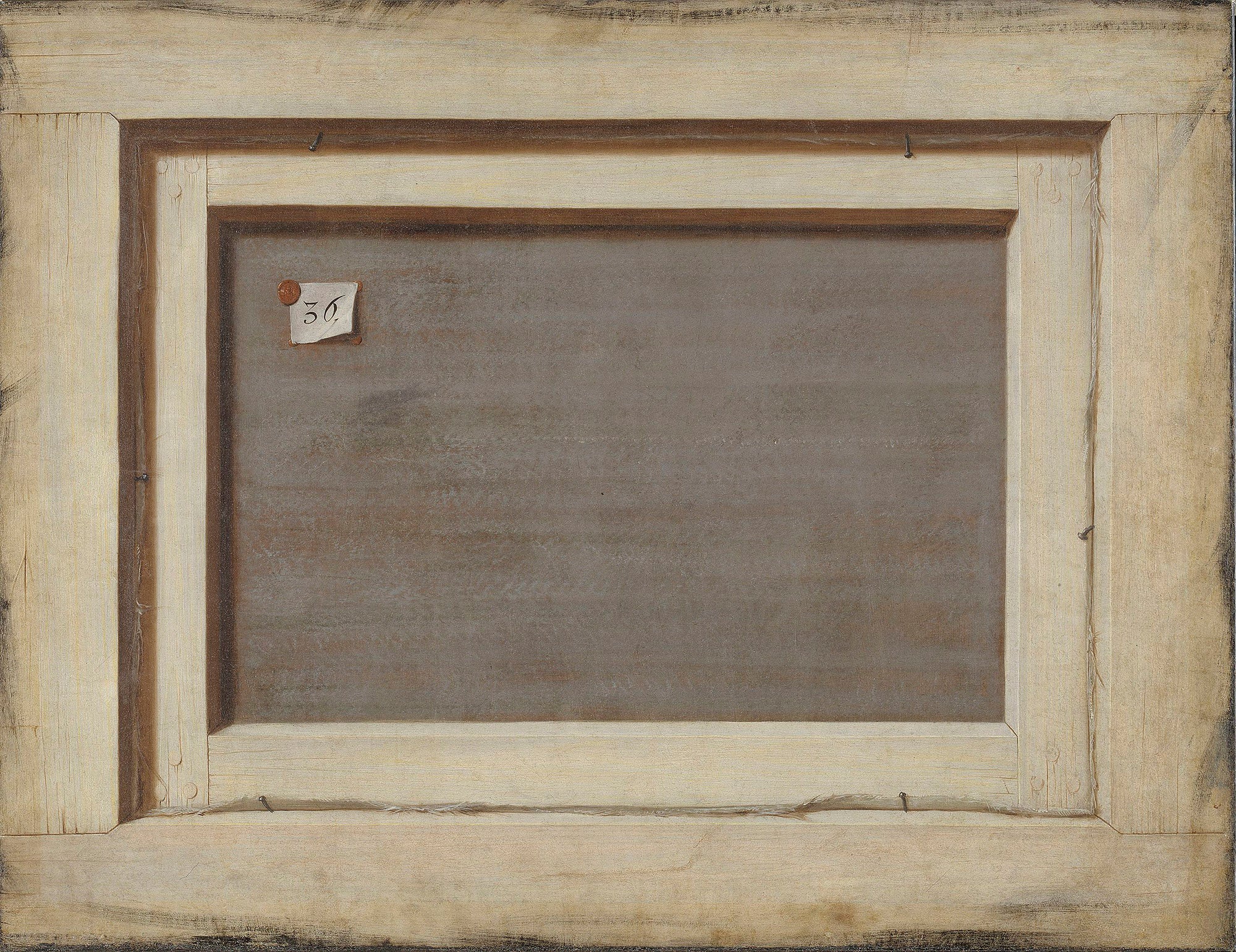 The Reverse of a Framed Painting by Cornelis Norbertus Gijsbrechts, circa 1668