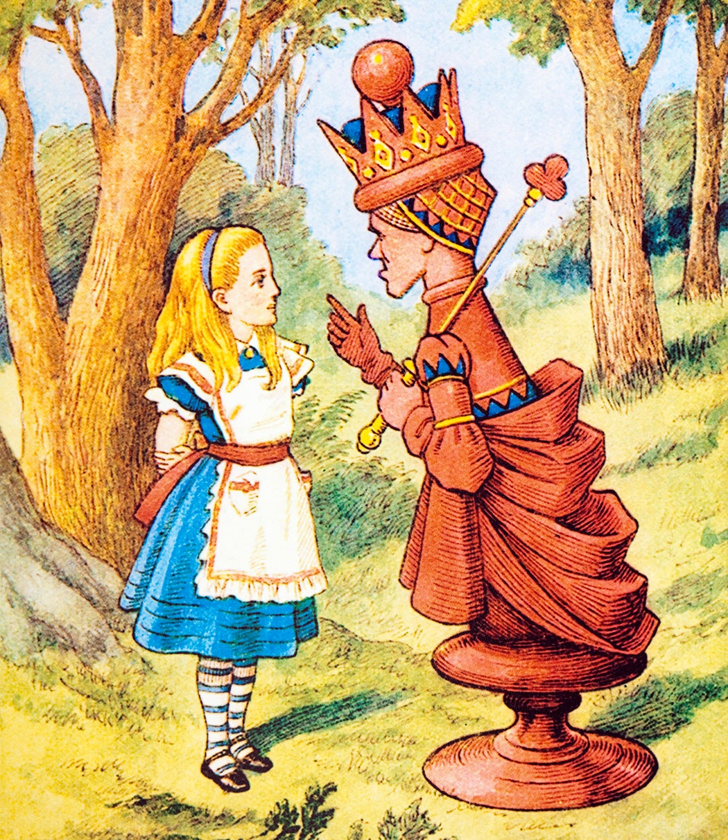 Through The Looking Glass. Illustration by Sir John Tenniel.