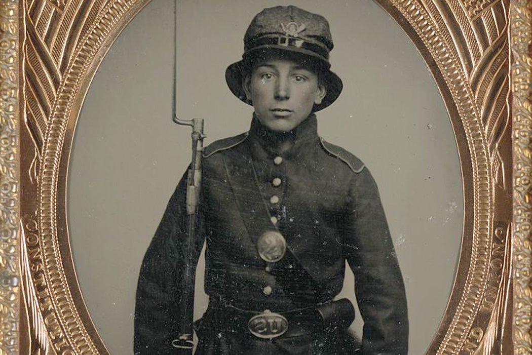 Unidentified young soldier in 5th New Hampshire Infantry, between 1861 and 1865