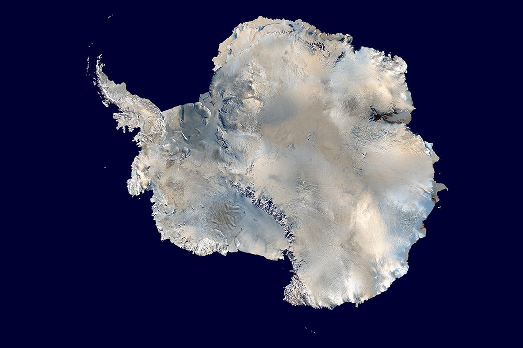 The continent of Antarctica, circa 2006