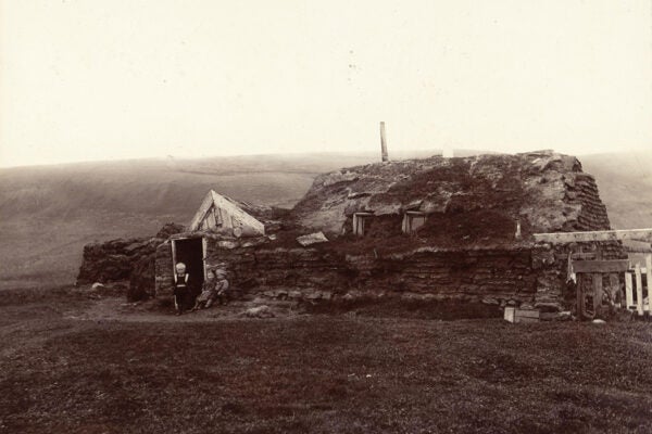 Site of house of Garðar Svavarson, the first house built in Iceland.