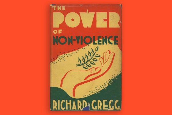 A cover for The Power of Non-violence by Richard Gregg