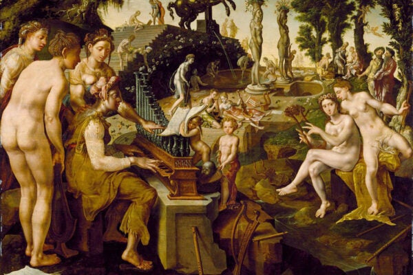 Concert of Apollo and the Muses on Mount Helicon by Maerten van Heemskerck