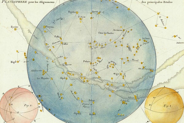 A map of the stars by John Flamsteed, 1776