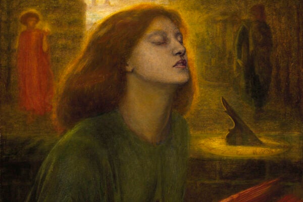 Beata Beatrix by Dante Gabriel Rossetti, ca 1864-70.