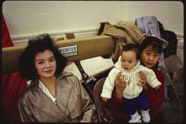 Cambodian New Year's celebration, Trairatanaram Temple, Lowell, Massachusetts, 1988