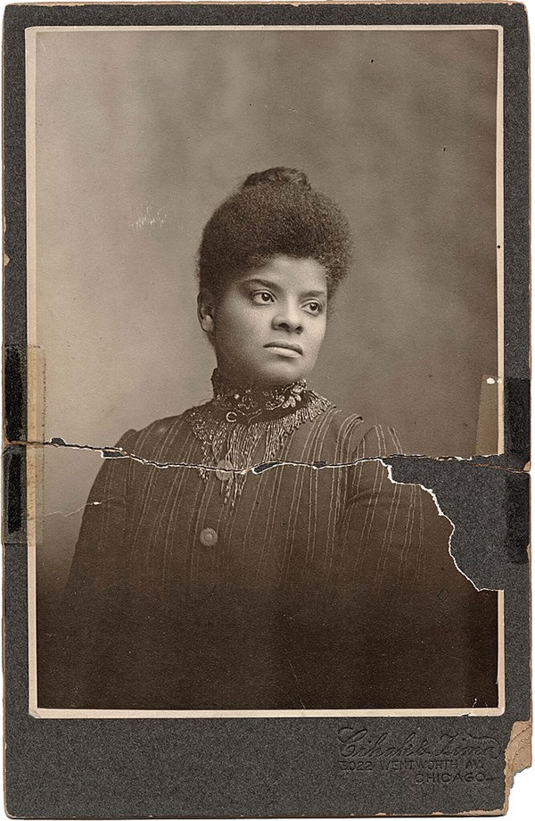 Portrait of Ida B. Wells ca. 1895 by Cihak and Zima