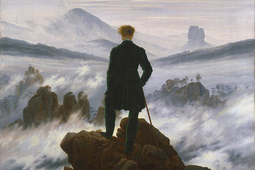 Wanderer above the Sea of Fog by Caspar David Friedrich, 1817