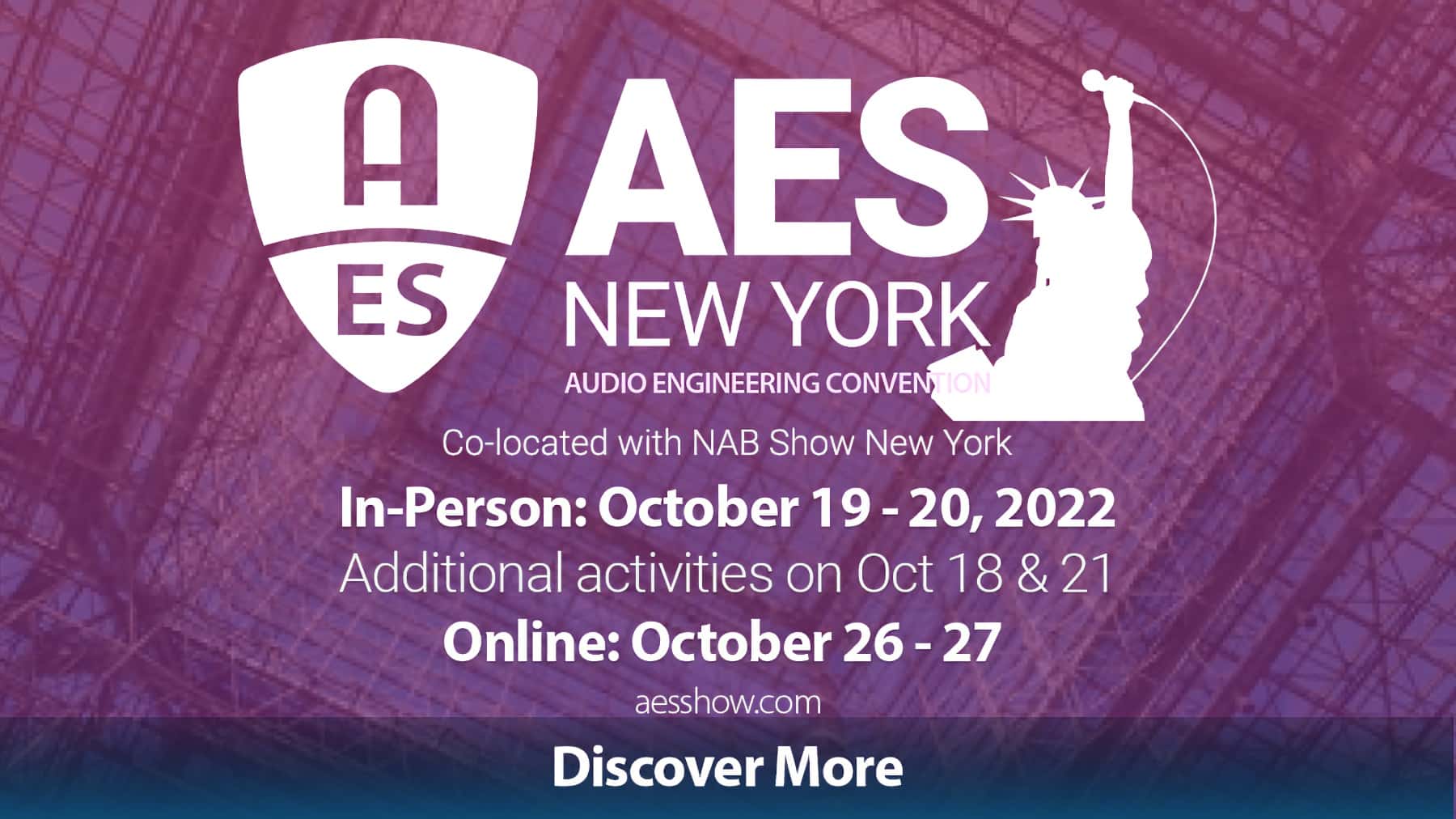 Audio Engineering Society Home Page header image