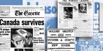 Canadian Historical Newspapers