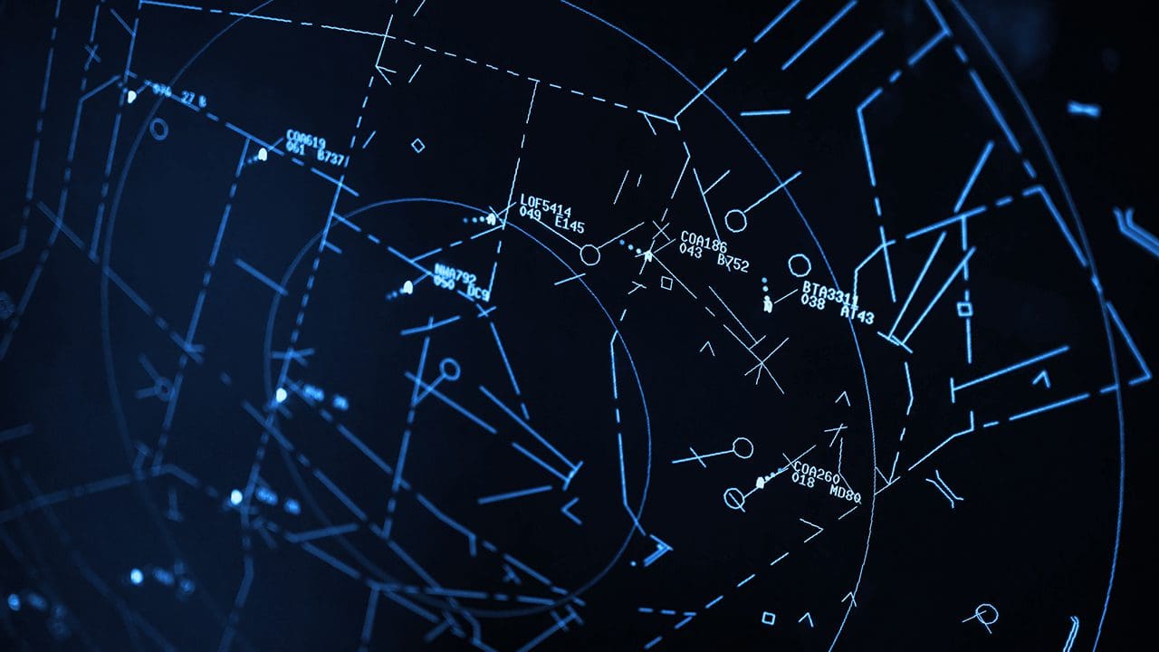 Image of an ATC radar.