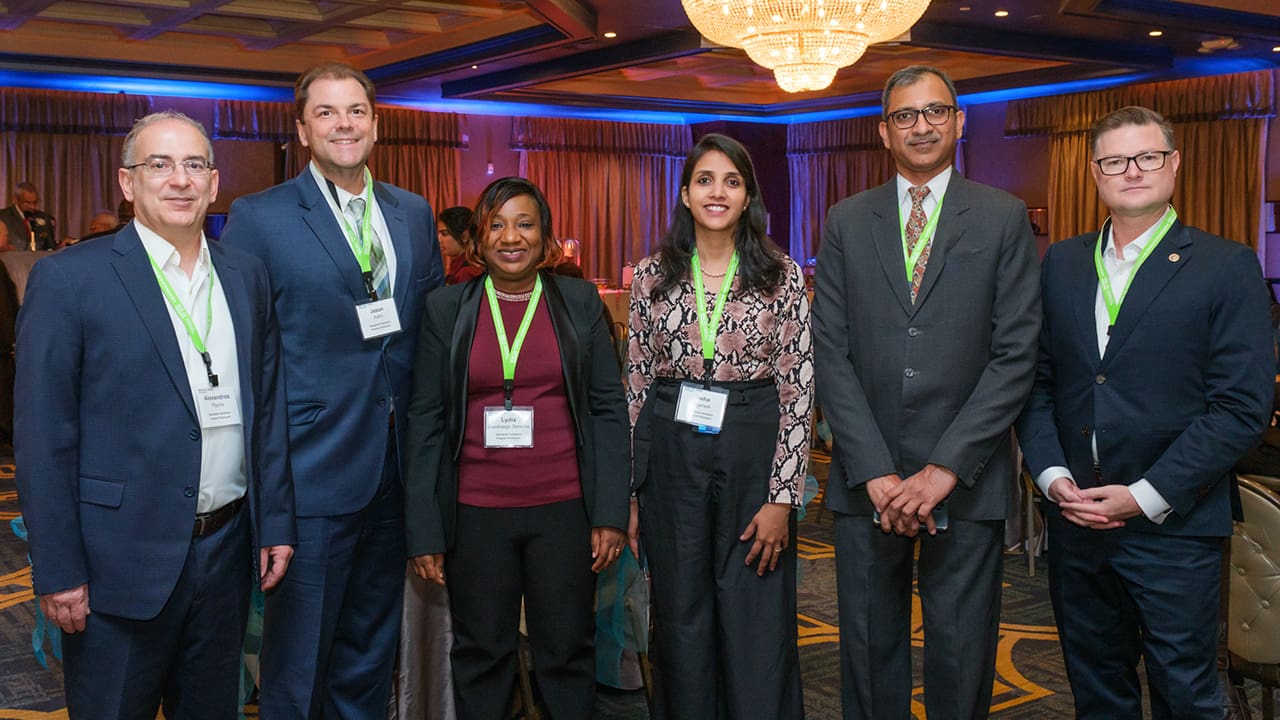 IEEE SA Standards Fellowship participants posing for a photo at the IEEE SA Awards.